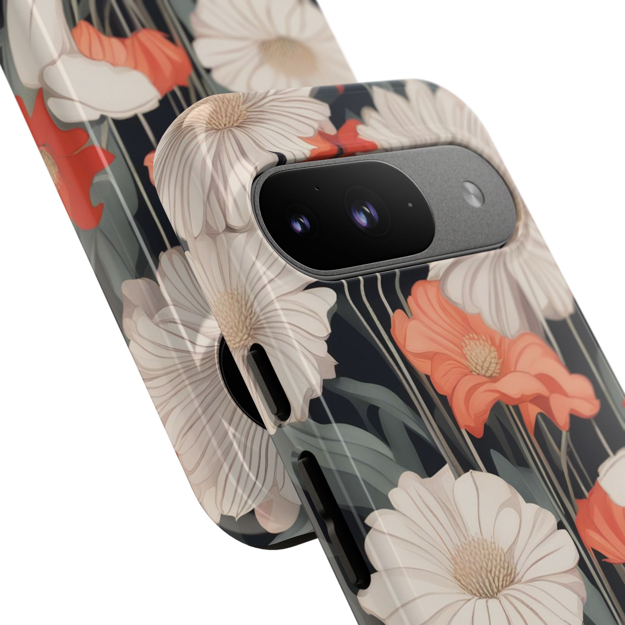 Art Deco Flowers, Cell Phone Case - Apple, Samsung, Google Pixel