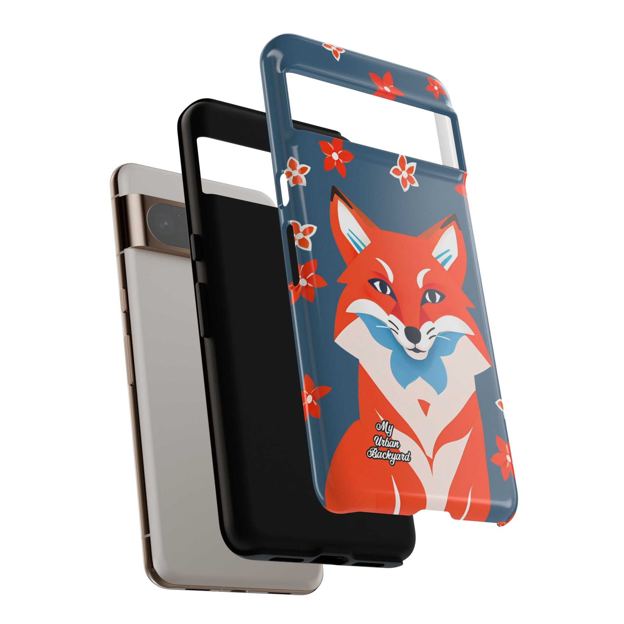 Fox with Flowers, Cell Phone Case - Apple, Samsung, Google Pixel