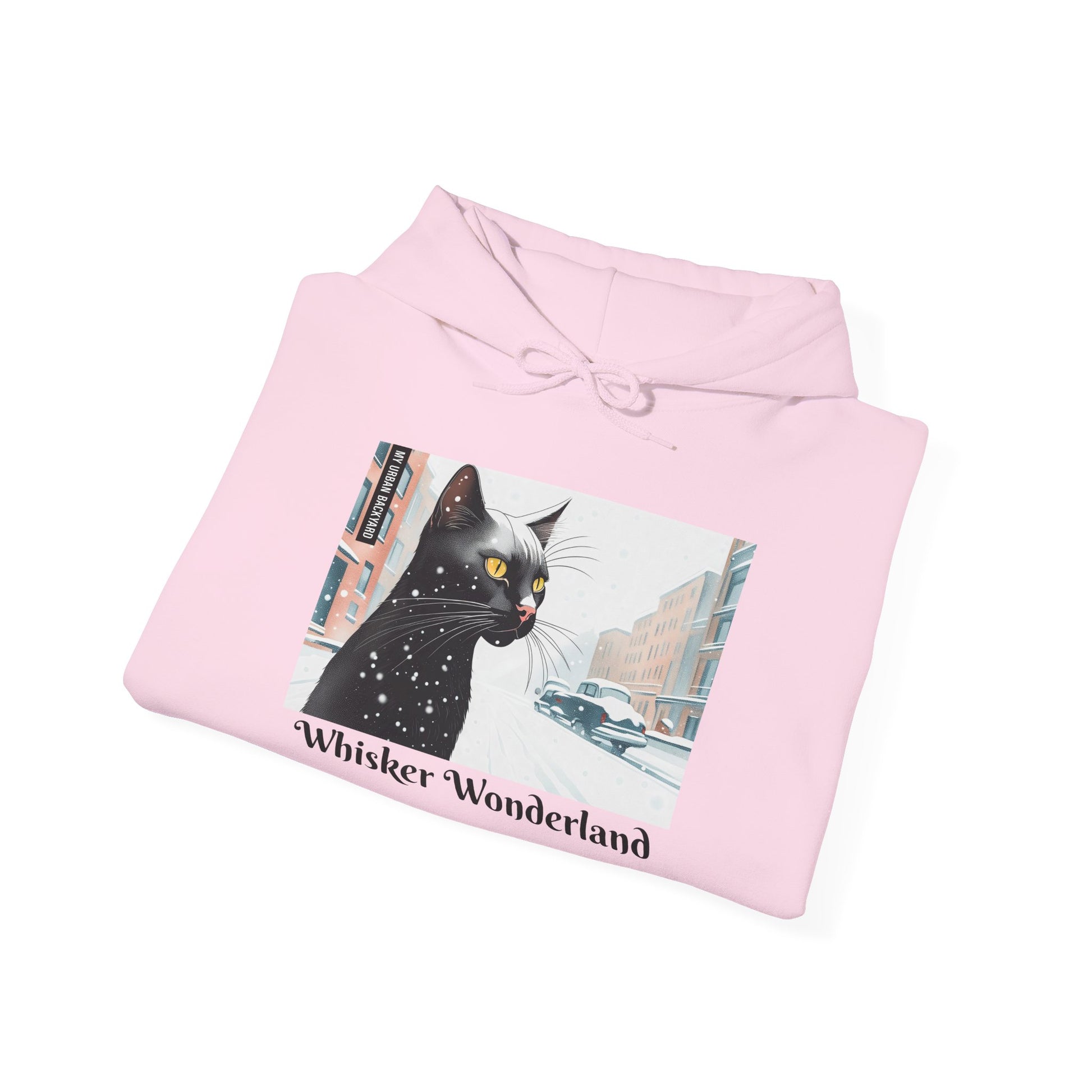 Whisker Wonderland Cat Hoodie, Cozy Graphic Sweatshirt for Cat Lovers, Perfect Gift for Pet Owners, Casual Wear, Unique Art Apparel