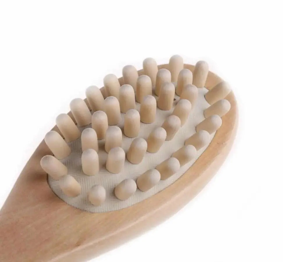 Bath & Massage Brush, Natural Boar Bristles