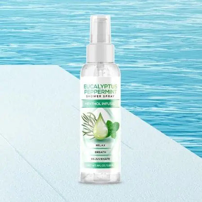 Eucalyptus Peppermint Essential Oil Shower Spray. Refreshing Aromatherapy.