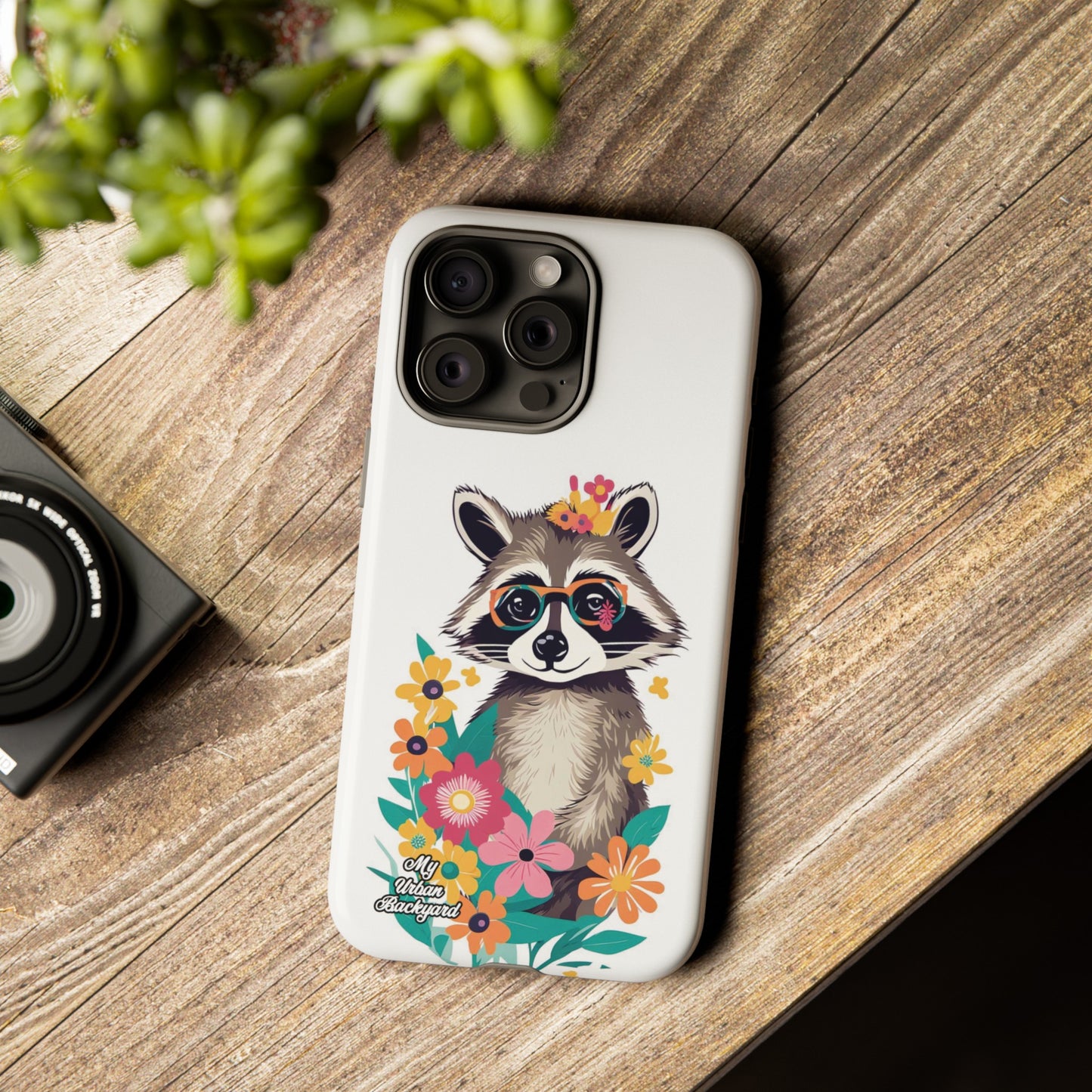 Raccoon with Glasses, Cell Phone Case - Apple, Samsung or Google Pixel