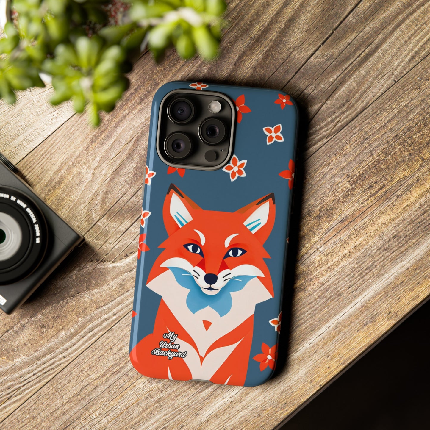 Fox with Flowers, Cell Phone Case - Apple, Samsung or Google Pixel