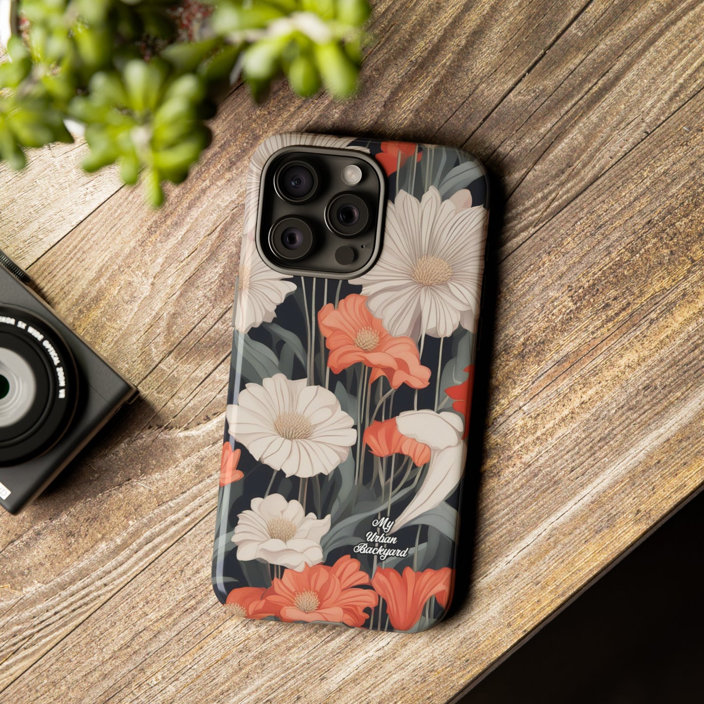 Art Deco Flowers, Cell Phone Case - Apple, Samsung or Google Pixel