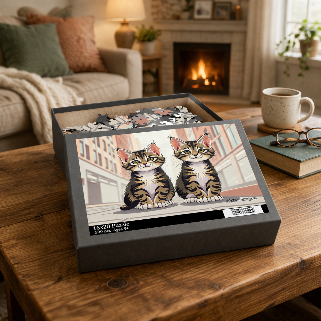 Cute Tabby Kittens, Jigsaw Puzzle