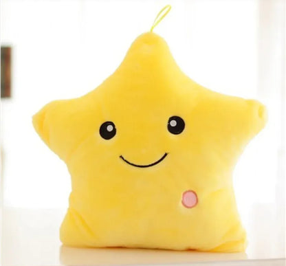 Colorful Luminous Star Pillow. I Love You, Heart Pillow.