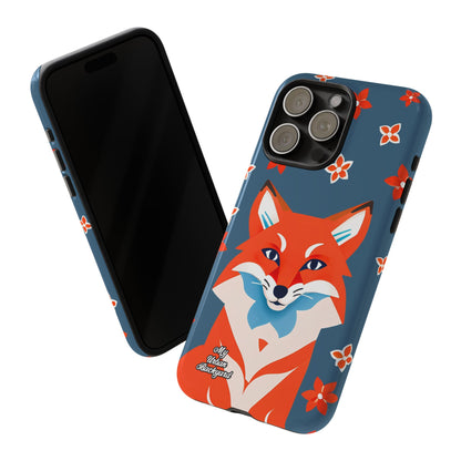 Fox with Flowers, Cell Phone Case - Apple, Samsung or Google Pixel