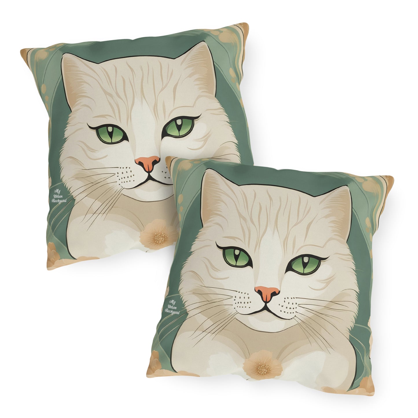 Cozy Comforts Bundle, Hooded Blanket and 2 Throw Pillows - Wolf & Cats