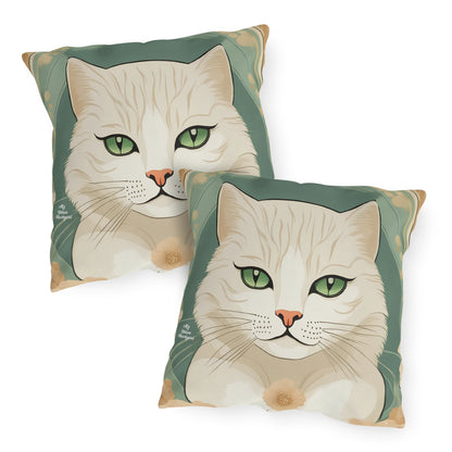 Cozy Comforts Bundle, Hooded Blanket and 2 Throw Pillows - Wolf & Cats