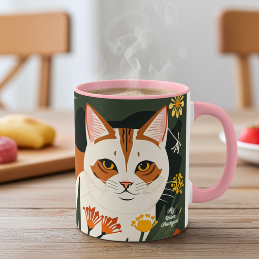 Orange and White Cats Ceramic Mug