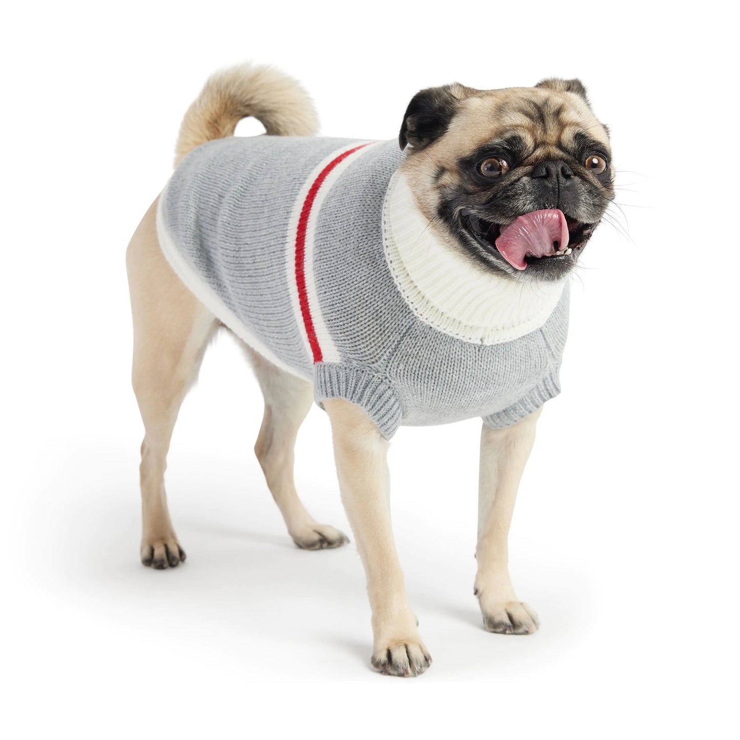 Dog Turtleneck Trekking Sweater - Grey Mix