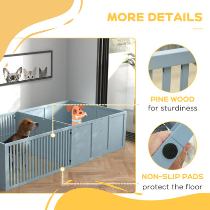 81" Whelping Box, For Dog Mothers And Newborn Puppies, Light Grey