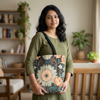 Wildflowers, Everyday Tote Bag w Cotton Handles