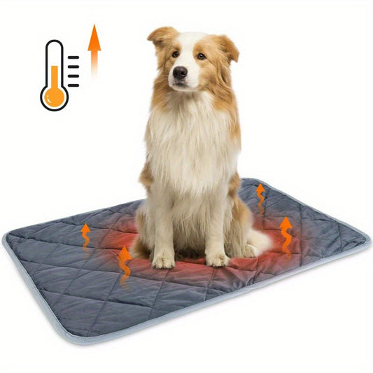 Self-Heating Thermal Pet Mat For Dogs And Cats, Washable, Non-Slip Bottom