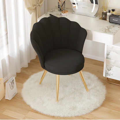 Elegant Velvet Chair, Soft Padded 18.5” Wide Seat