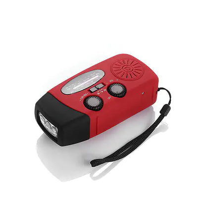 Emergency AM/FM/NOAA Weather Band Radio With Hand Crank. Flash Light. USB Charger.