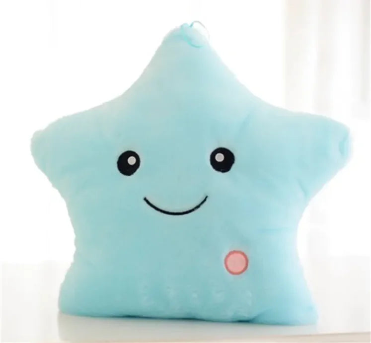 Colorful Luminous Star Pillow. I Love You, Heart Pillow.