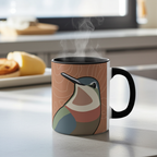 Hummingbirds on Terra Cotta, Ceramic Coffee Mug