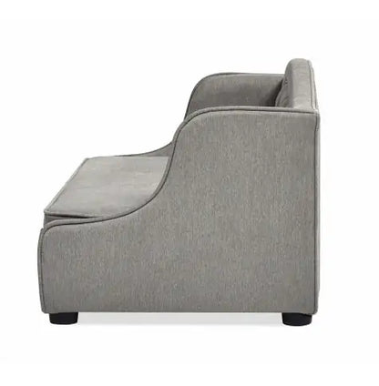 Tufted Wingback Pet Sofa Bed, 35", Uptown Gray