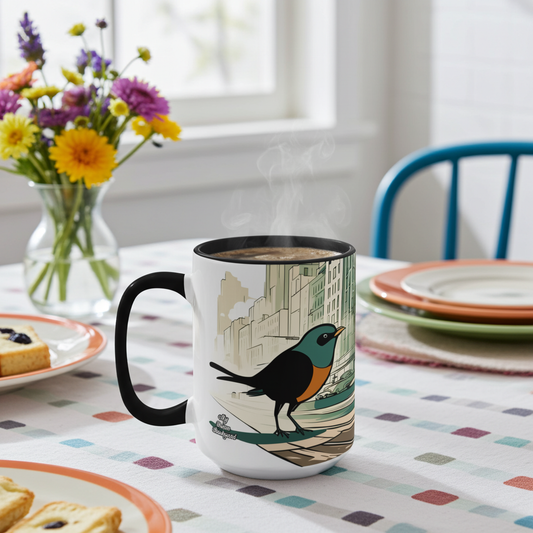 Little Urban Bird Ceramic Mug