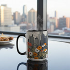 Urban Wildflowers, Ceramic Coffee Mug
