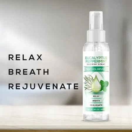 Eucalyptus Peppermint Essential Oil Shower Spray. Refreshing Aromatherapy.