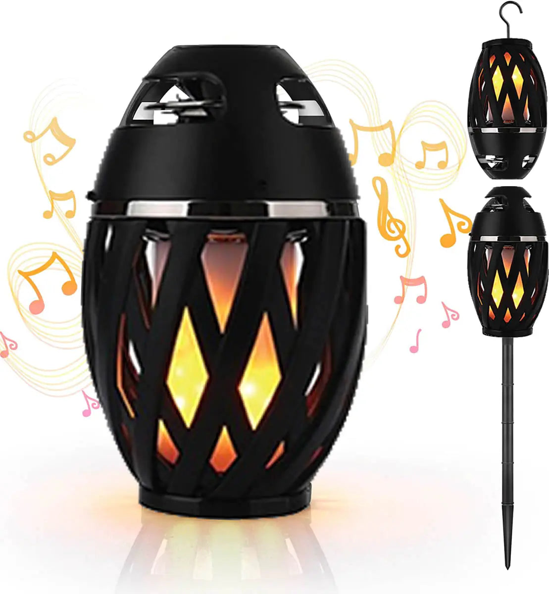 Outdoor LED Tiki Torch With Bluetooth Speaker