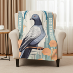 City Pigeon, Sherpa Fleece Blanket