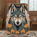 Dorian Greyfang, Wolf Sherpa Fleece Blanket