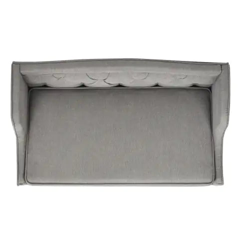 Tufted Wingback Pet Sofa Bed, 35", Uptown Gray