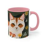 Two Orange and White Cats, Ceramic Coffee Mug