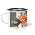 Art Deco Flower, Enamel Camping Mug