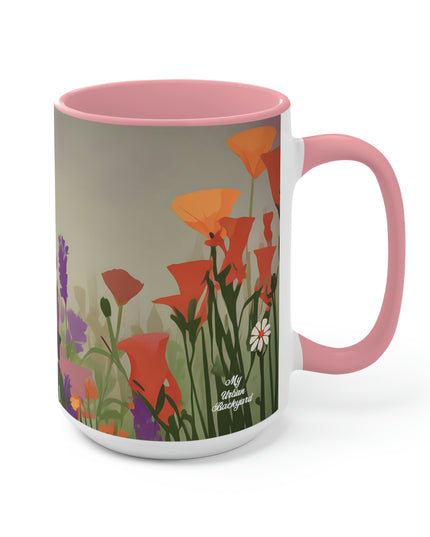 Cat with Wildflowers, Ceramic Mug - Perfect for Coffee, Tea, and More!