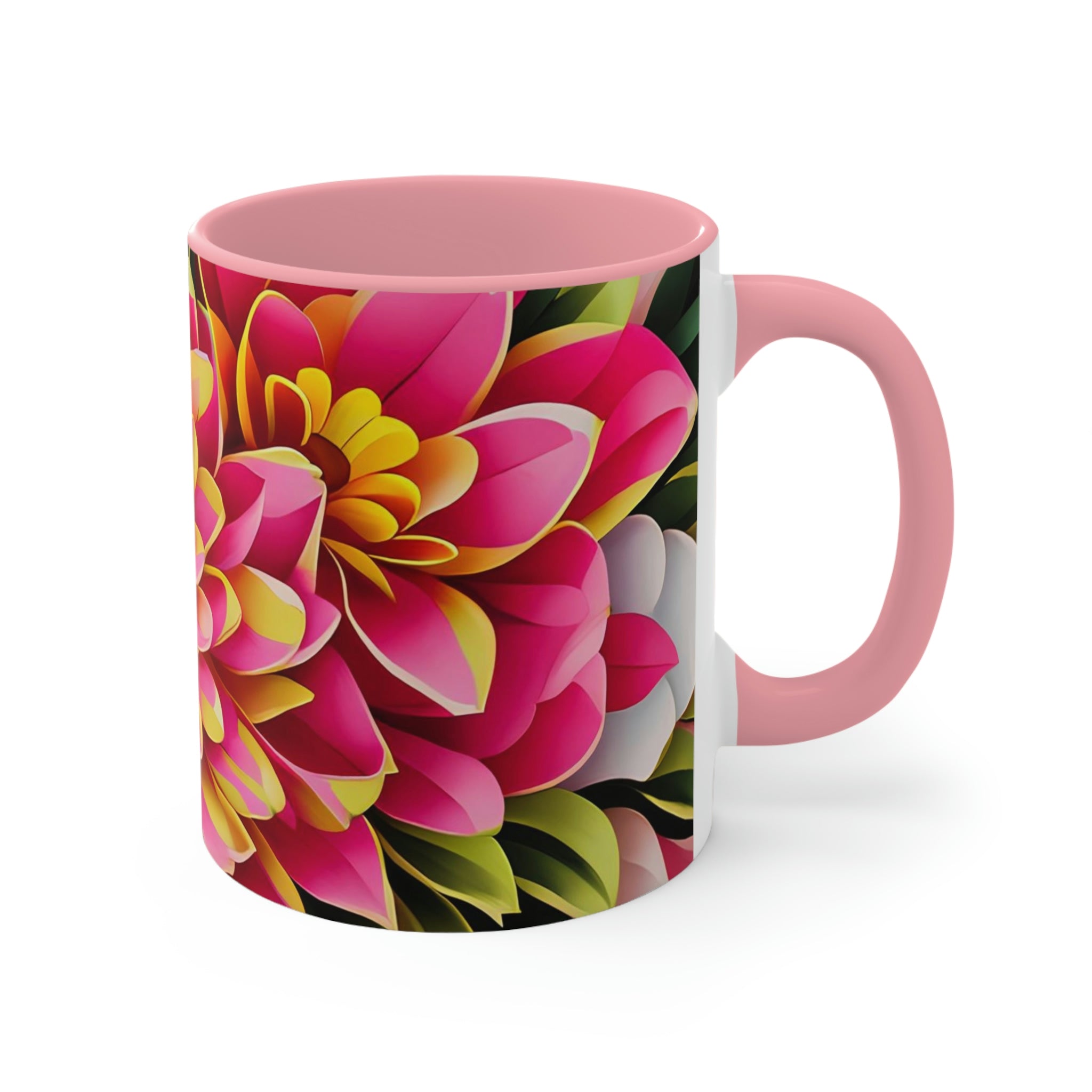 Vibrant Flowers, Ceramic Coffee Mug