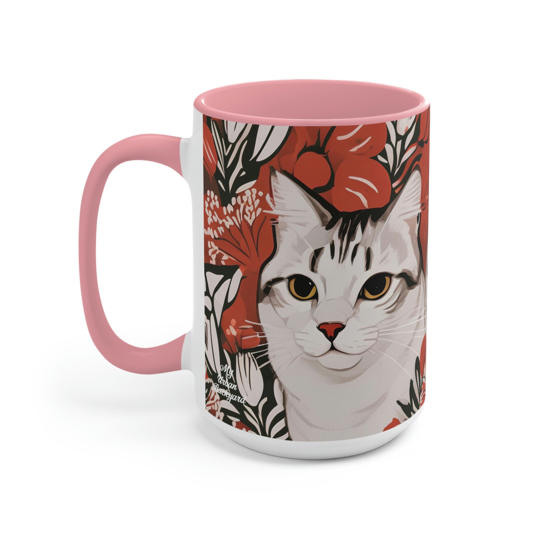 Tess & Jess Clawfield, Feline Ceramic Coffee Mug