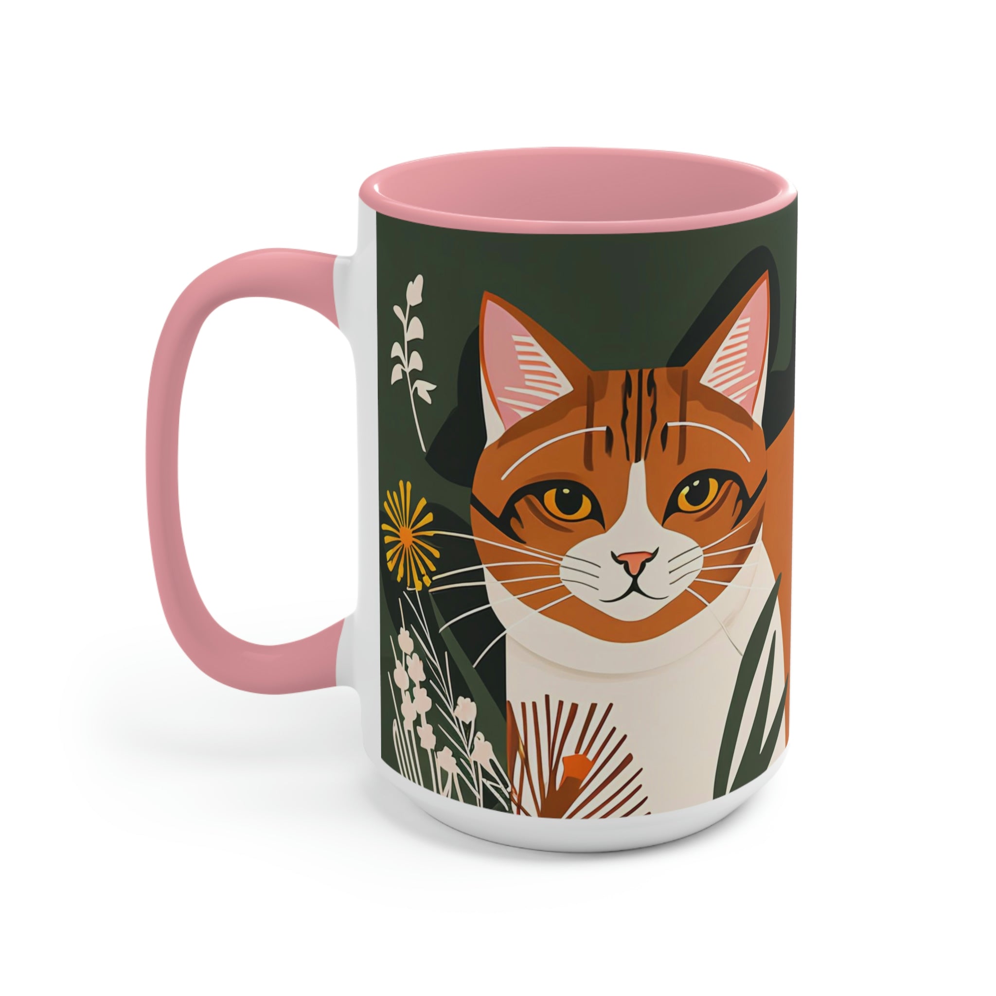 Two Orange and White Cats Ceramic Mug