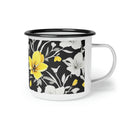 Yellow Flowers, Enamel Camping Mug