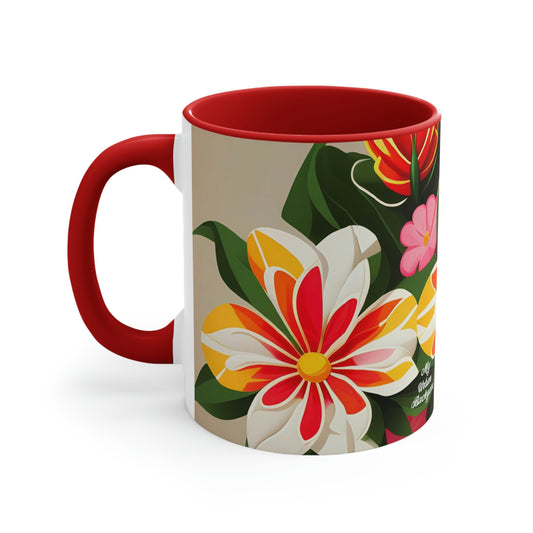 Vibrant Bouquet of Wildflowers, Ceramic Mug - Perfect for Coffee, Tea, and More!