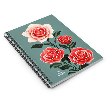 Roses, Spiral Notebook Journal - Write in Style