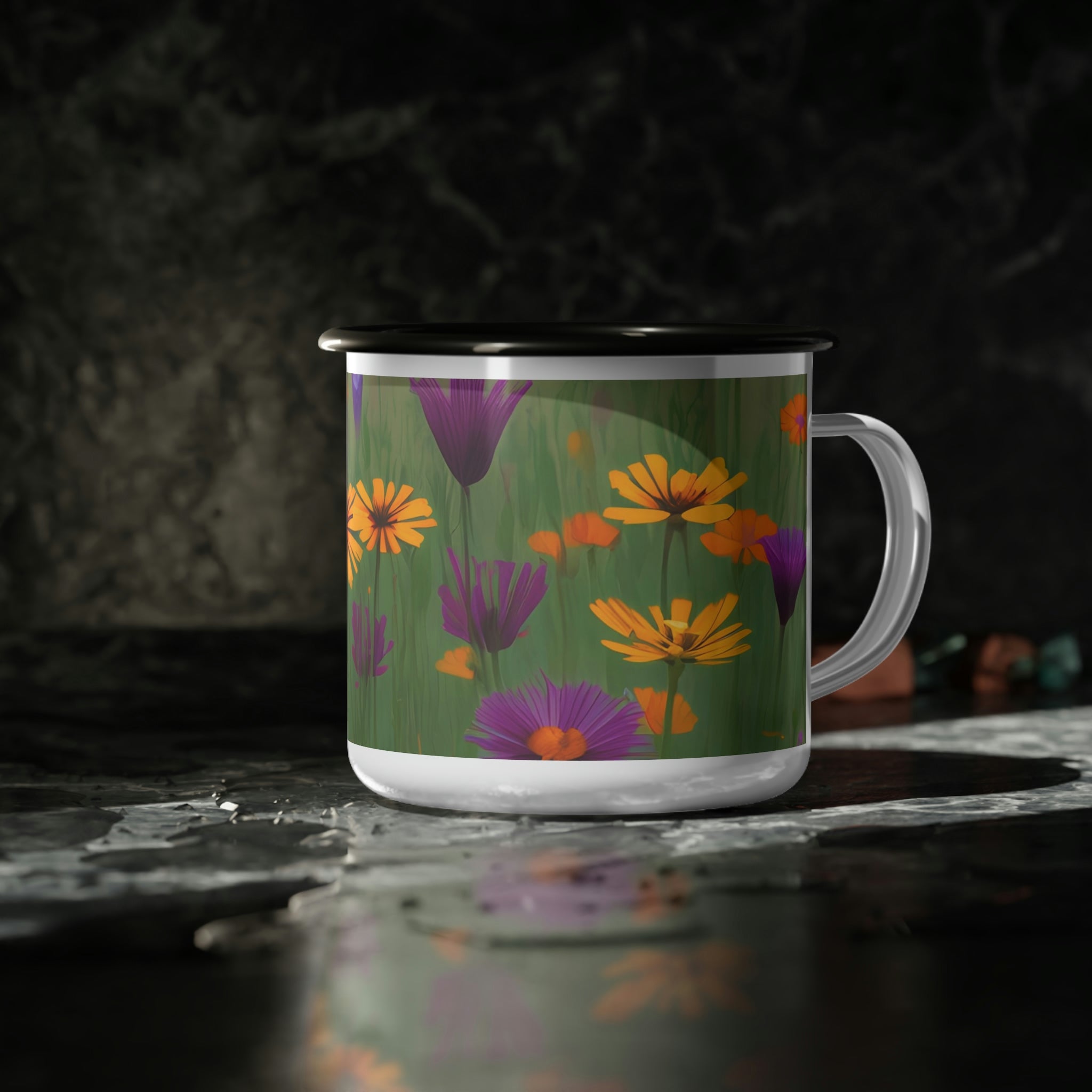 Wildflowers, Enamel Camping Mug