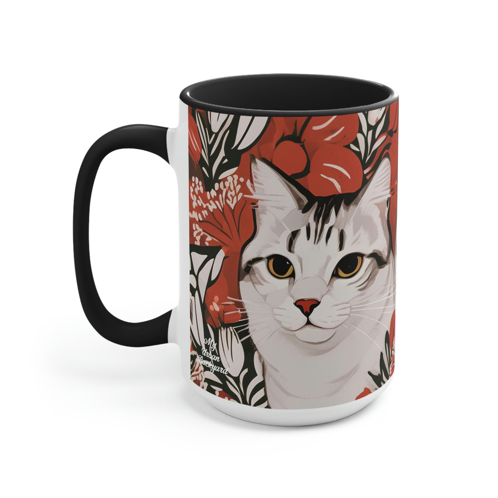 Tess & Jess Clawfield, Cats Ceramic Mug - Perfect for Coffee, Tea, and More!