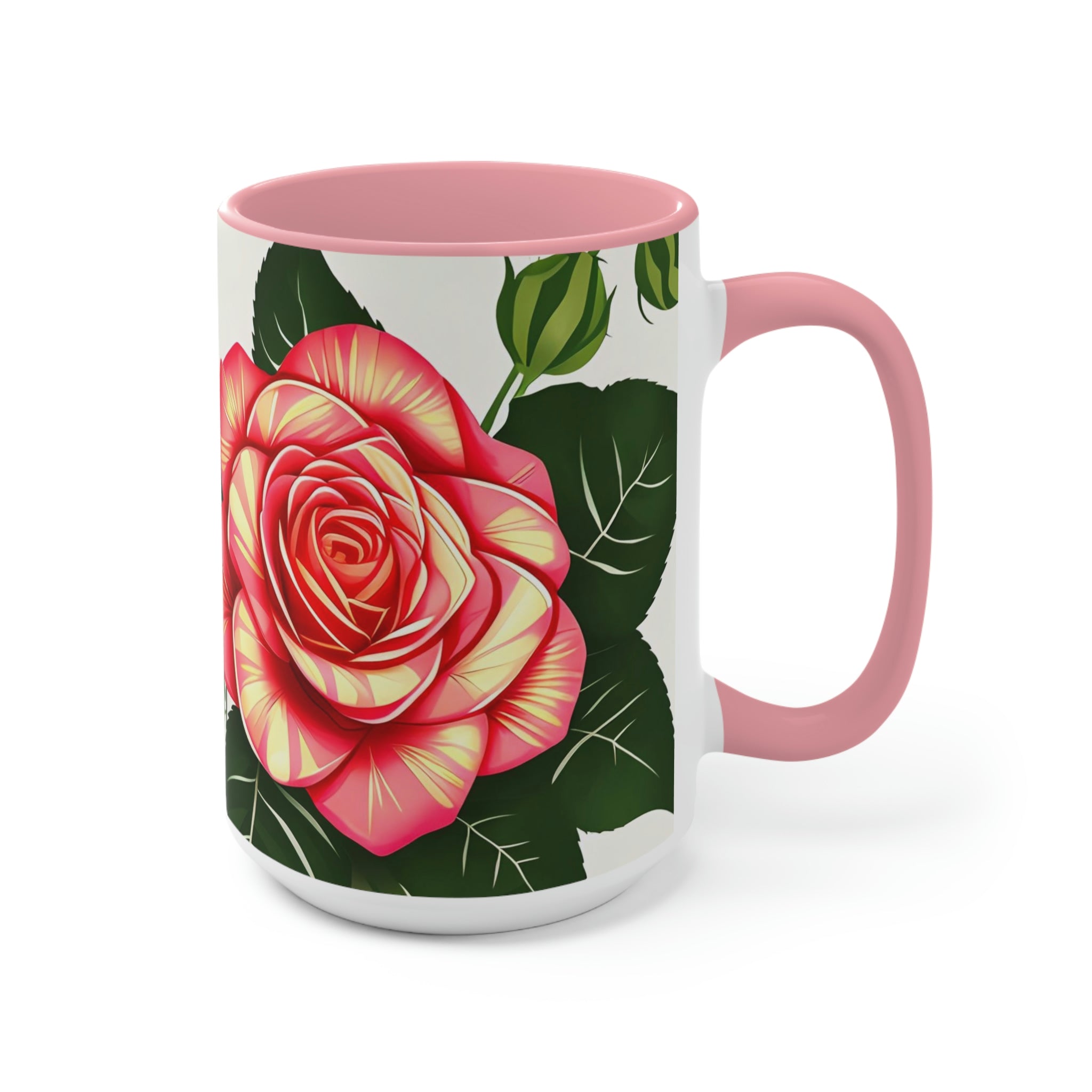 Rose Flower, Ceramic Coffee Mug