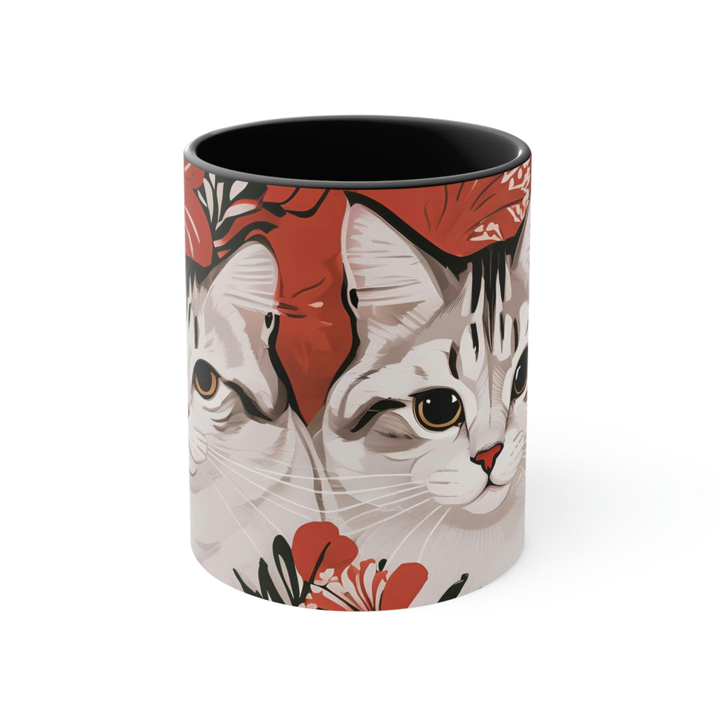 Tess & Jess Clawfield, Cats Ceramic Mug - Perfect for Coffee, Tea, and More!
