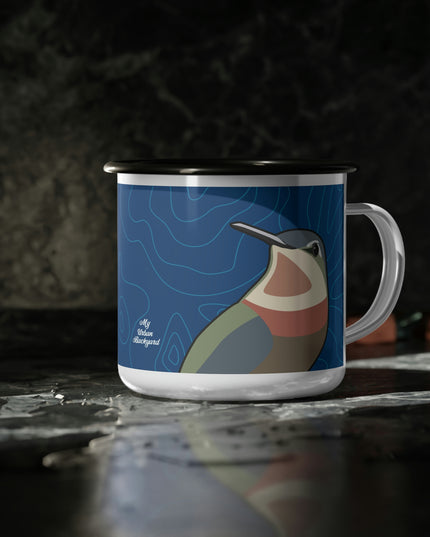 12oz enamel camping mug