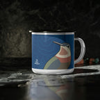 12oz enamel camping mug