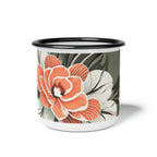 Art Deco Flower, Enamel Camping Mug