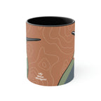 Hummingbirds on Terra Cotta, Ceramic Coffee Mug