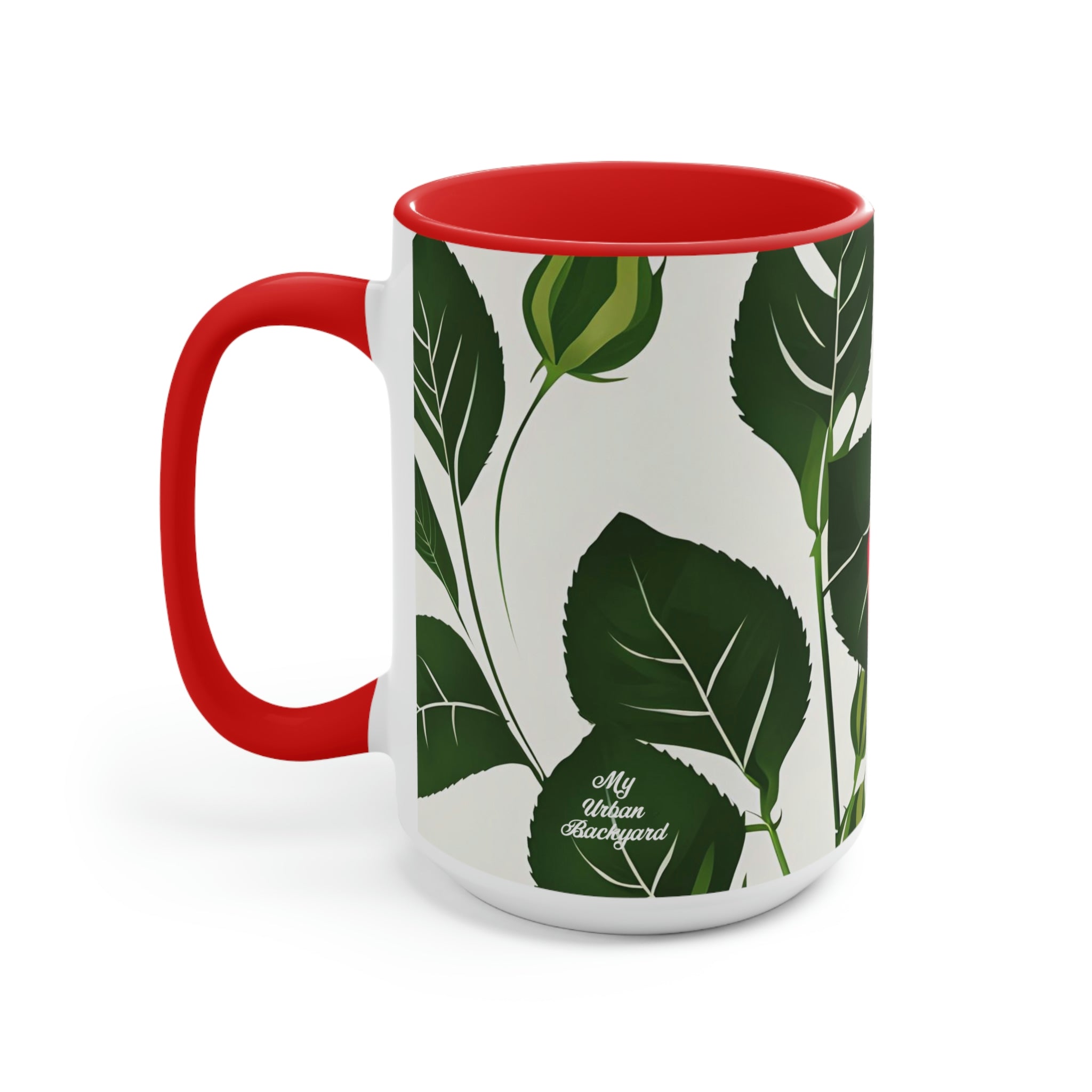 Rose Flower, Ceramic Coffee Mug