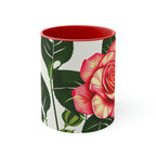 Rose Flower, Ceramic Coffee Mug