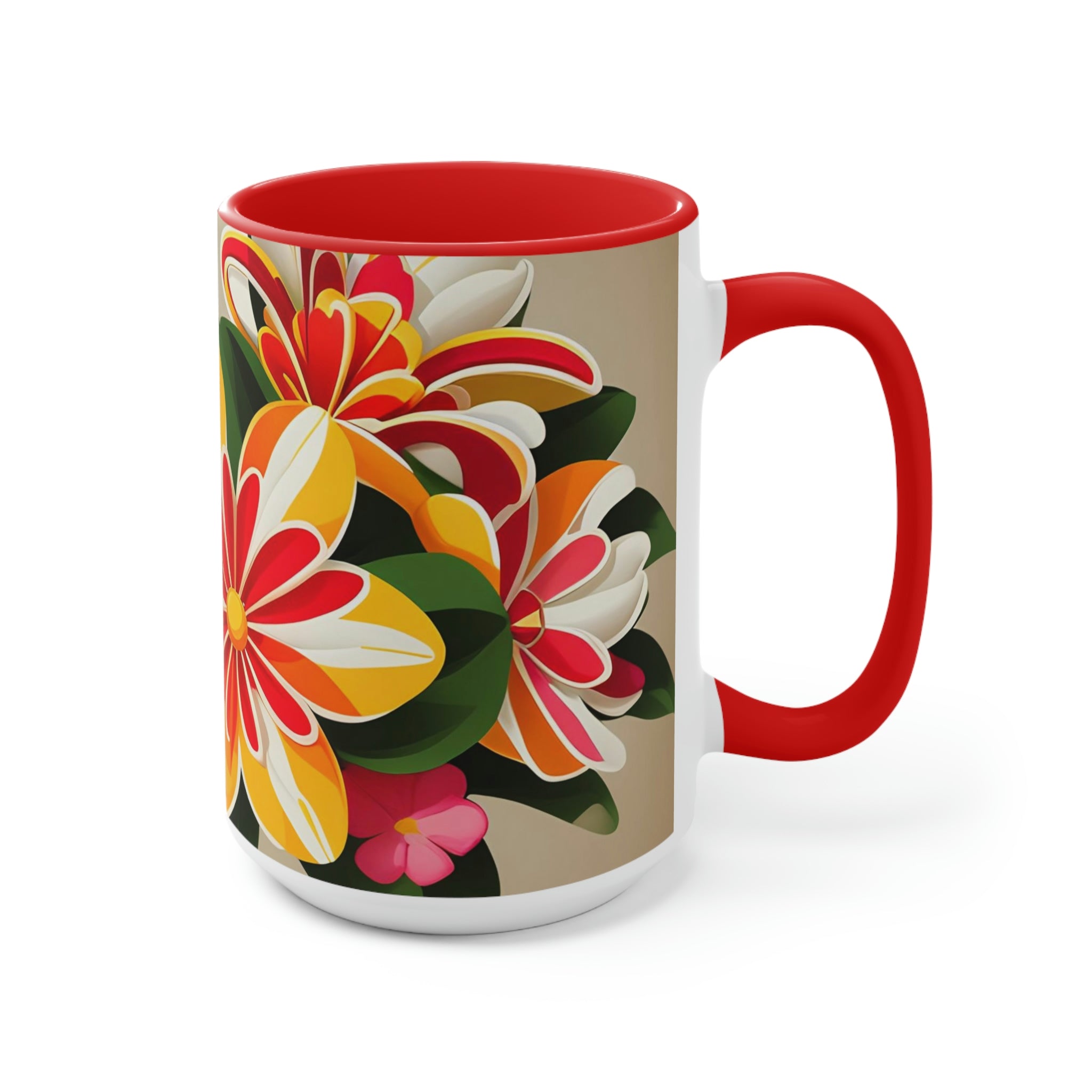 Vibrant Bouquet of Wildflowers, Ceramic Coffee Mug